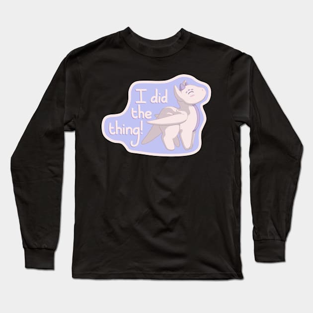 I did the thing! Cream Dragon Long Sleeve T-Shirt by Anathar